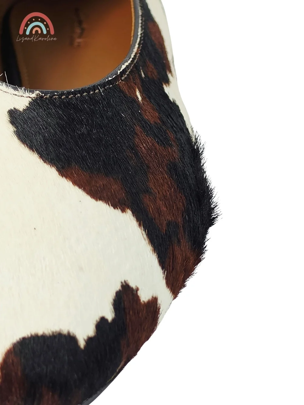 New! Madewell The Mylie Ballet Flat in Cow Print Calf Hair 9.5